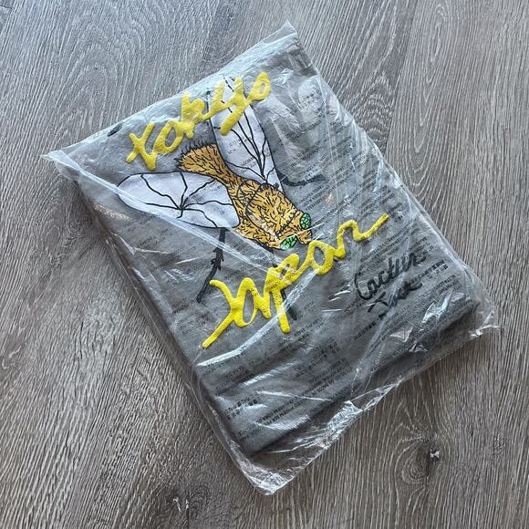 Travis Scott Cactus Jack x Neighborhood Carousel T Shirt Grey SS21 Deadstock XL - Picture 8 of 10